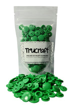 Load image into Gallery viewer, Trucraft - Plastic Kam Snaps - 50 Sets - B51 Glossy Kelly Green - Size 20 T5
