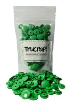 Load image into Gallery viewer, Trucraft - Plastic Kam Snaps - 50 Sets - Kelly Green - Size 20 T5 12.4mm