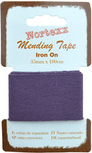 Load image into Gallery viewer, WWW.THECRAFTSHOP.NET Nortexx - Iron on Mending Tape - NAVY - 35mm Wide x 1m