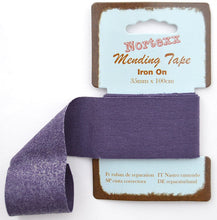 Load image into Gallery viewer, WWW.THECRAFTSHOP.NET Nortexx - Iron on Mending Tape - NAVY - 35mm Wide x 1m
