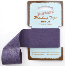 Load image into Gallery viewer, WWW.THECRAFTSHOP.NET Nortexx - Iron on Mending Tape - NAVY - 35mm Wide x 1m