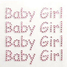 Load image into Gallery viewer, Italian Options - Baby Girl - Pink Diamante Craft Stickers
