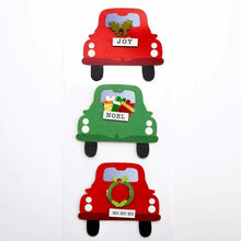 Load image into Gallery viewer, thecraftshop.net Italian Options - Driving Home for Christmas Card Toppers - Pack of 3