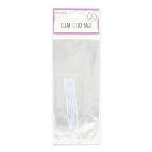 Load image into Gallery viewer, thecraftshop.net Dovecraft Essentials - Clear Cello Bags with Ties - Pack of 10