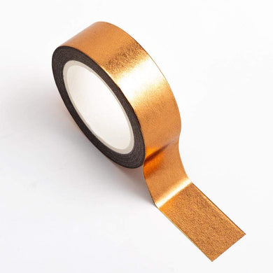 www.thecraftshop.net Italian Options - Washi Tape - 15mm x 10m Roll - Copper Metallic