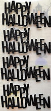 Load image into Gallery viewer, thecraftshop.net Italian Options - Happy Halloween Black Glitter Card Toppers