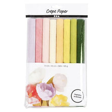 Load image into Gallery viewer, Creativ - Crepe Paper Craft Pack - 8 Rolls - Pastels