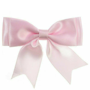 thecraftshop.net 25mm Satin Ribbon Double Bows - Baby Pink