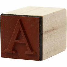 Load image into Gallery viewer, www.thecraftshop.net Creotime - Large Wooden European Alphabet &amp; Number Rubber Stamp Kit
