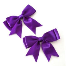 Load image into Gallery viewer, thecraftshop.net 25mm Satin Ribbon Double Bows - Purple