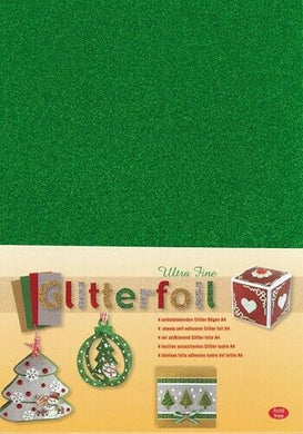 thecraftshop.net jeje glitter foil green a4 sheets 8716133009057