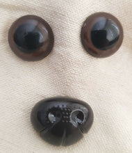 Load image into Gallery viewer, Trucraft - Large Set - Brown Safety Eyes and Nose for Teddy Bears and Stuffed Toys
