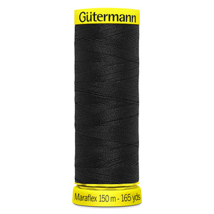Gutermann - Maraflex Elastic Thread - 150m - 000 Black