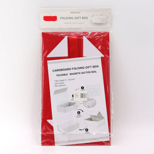 Luxury Gift Box - Red - Size Medium 20cm x 18cm x 8cm - Magnetic Closure