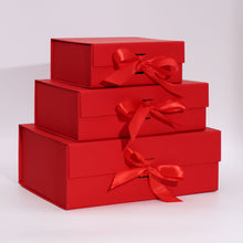 Load image into Gallery viewer, Luxury Gift Box - Red - Size Medium 20cm x 18cm x 8cm - Magnetic Closure
