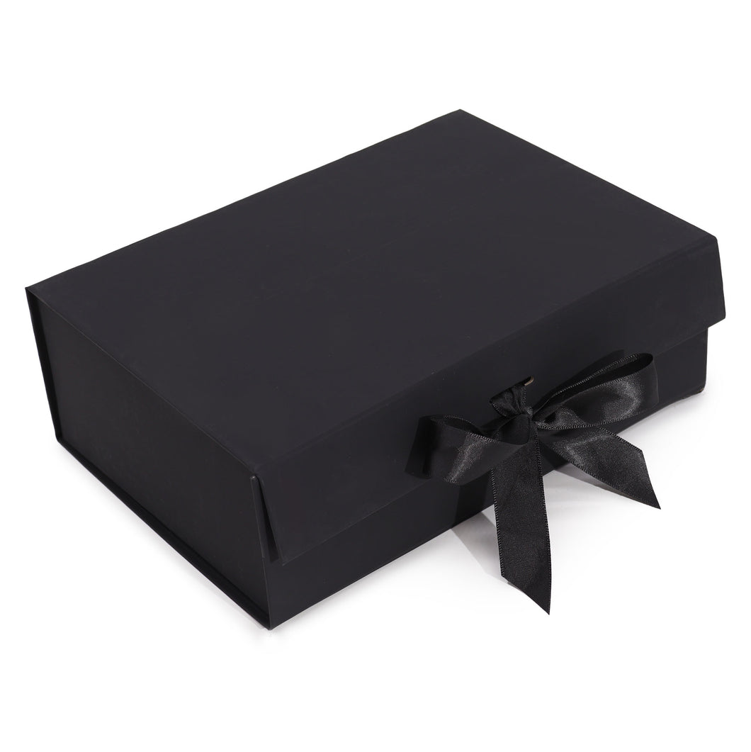 Luxury Gift Box - Black - Size Extra Large 33cm x 25cm x 12cm - Magnetic Closure