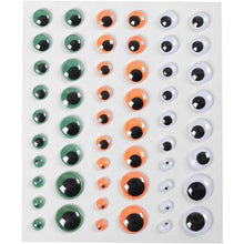 Load image into Gallery viewer, Creativ - Halloween Googly Eyes - Self Adhesive Card Toppers
