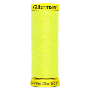 Gutermann - Maraflex Elastic Thread - 150m - 3835 Neon Yellow