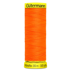 Gutermann - Maraflex Elastic Thread - 150m - 3871 Neon Orange