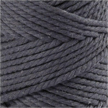 Load image into Gallery viewer, Creativ - Macrame Cord - 4mm Wide x 55m Roll - Grey
