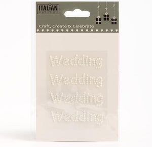 Italian Options - WEDDING - Pearl Embellishments - Ivory x 4