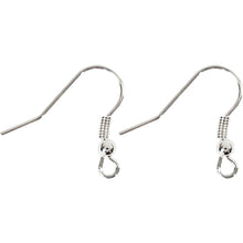 Load image into Gallery viewer, Creativ – Silver Plated Drop Earring Bases: 18mm (Pack of 10)
