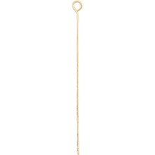 Load image into Gallery viewer, Creativ – Gold Plated Eye Pins for Jewellery Making: 50mm (Pack of 30)
