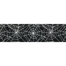 Load image into Gallery viewer, Berisfords - Halloween Cobweb Black Satin Ribbon - 25mm x 20m Reel
