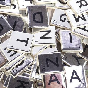 Dovecraft - Scrabble Letter Tiles - 2cm x 150 - SILVER