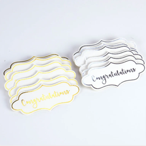 Dovecraft - Adhesive Sentiment Card Toppers - Congratulations - Pack of 12