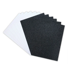 Load image into Gallery viewer, Dovecraft - A5 Premium Adhesive Glitter Card - 12 Sheets - Black &amp; White
