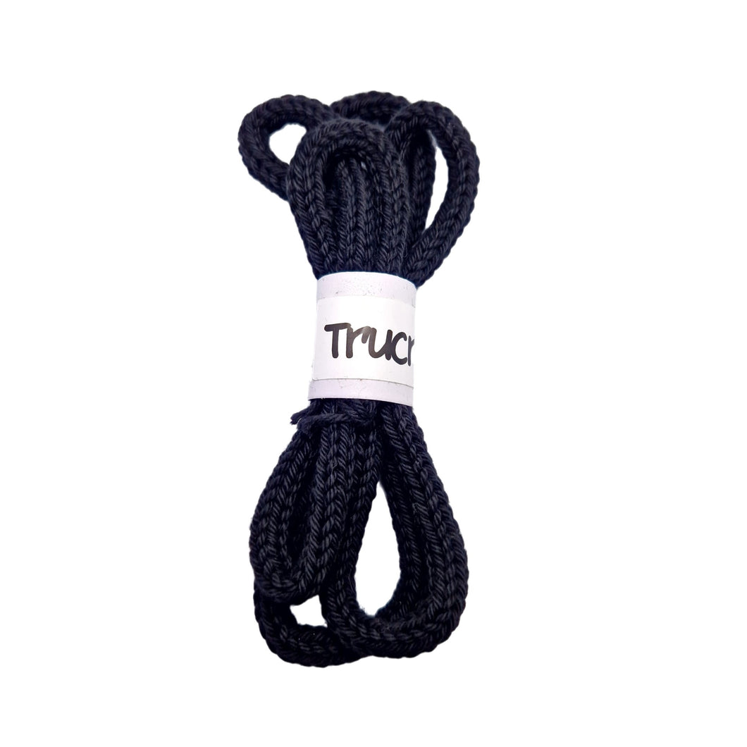 Trucraft - iCord French Knitting Rope - 1m Length - 100% Cotton - 008 Jet Black