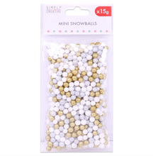 Load image into Gallery viewer, Simply Creative - Mini Christmas Snowballs - 15g Pack
