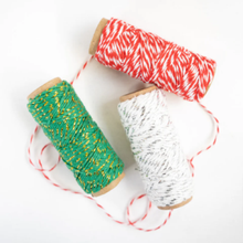 Load image into Gallery viewer, Dovecraft - Metallic Christmas Bakers Twine - 3 x 10m Reels
