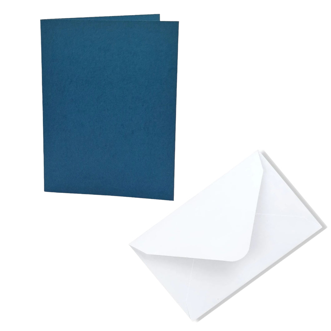 Trucraft - A6 Blank Cards and Envelopes - Airforce Blue - Pack of 10