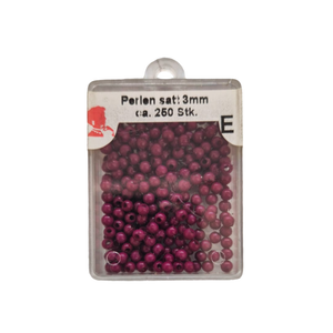 Trucraft - Plastic Beads - 3mm - Box of 250 - Aubergine 127