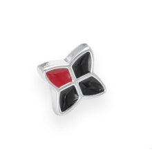 Load image into Gallery viewer, Trucraft - 12mm Black &amp; Red Harlequin Buttons - Shank Fitting - Pack of 50
