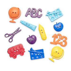 Trucraft Craft Buttons - School Mix Novelty Buttons - 500g Bulk Pack ...