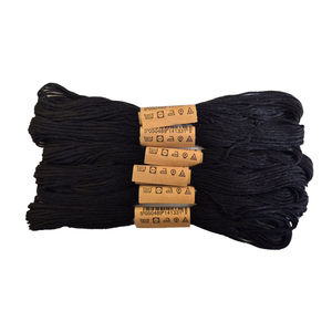 Trucraft - Embroidery Cross Stitch Thread - Colour Safe - 6 Skein Pack - Black