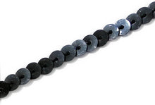 Load image into Gallery viewer, Trucraft - Black Strung Sequins - 6mm Wide x 100m Reel
