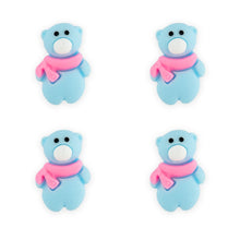 Load image into Gallery viewer, Trucraft - 22mm Blue Bear with Scarf Buttons - Shank Fitting - Pack of 50
