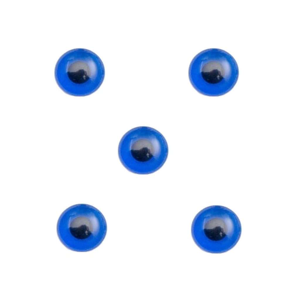 Trucraft - 15mm - Blue Traditional Sew on Eye Shank Buttons - Pack of 5
