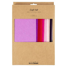 Load image into Gallery viewer, Creativ Company - A4 Felt Sheets - Pink Purple Mix - Pack of 10
