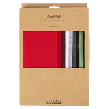 Load image into Gallery viewer, Creativ Company - A4 Felt Sheets - Christmas Mix - Pack of 10
