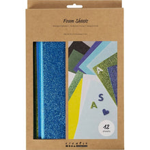 Load image into Gallery viewer, Creativ Company – Foam Sheets: Blue &amp; Green Mix
