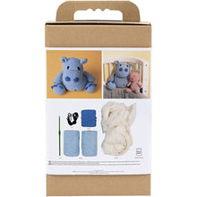 Load image into Gallery viewer, Hoooked X Creativ - Crochet Craft Kit - Amigurumi Light Blue Hippo
