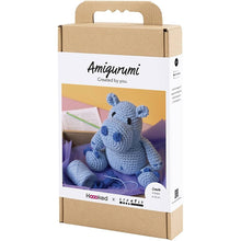 Load image into Gallery viewer, Hoooked X Creativ - Crochet Craft Kit - Amigurumi Light Blue Hippo
