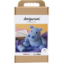 Load image into Gallery viewer, Hoooked X Creativ - Crochet Craft Kit - Amigurumi Light Blue Hippo
