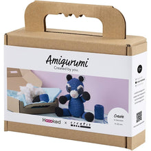 Load image into Gallery viewer, Hoooked X Creativ - Crochet Craft Kit - Amigurumi Blue Raccoon
