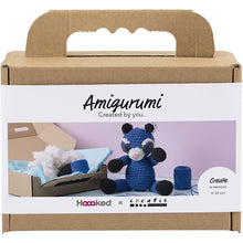 Load image into Gallery viewer, Hoooked X Creativ - Crochet Craft Kit - Amigurumi Blue Raccoon
